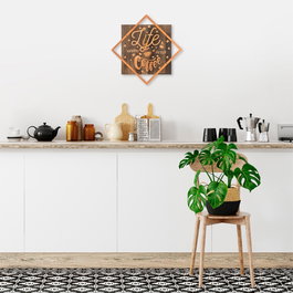 Wallity Life Begins After Coffee - Cobre y Nogal